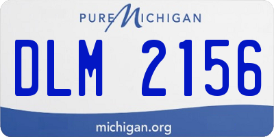 MI license plate DLM2156