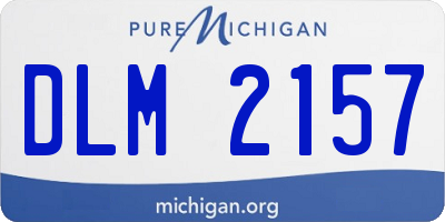 MI license plate DLM2157