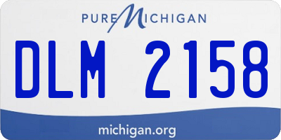 MI license plate DLM2158