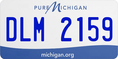 MI license plate DLM2159