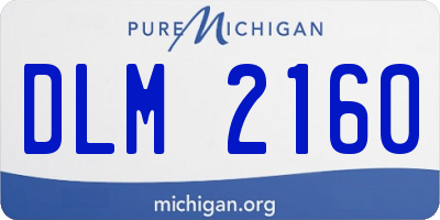 MI license plate DLM2160
