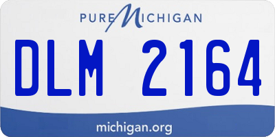 MI license plate DLM2164