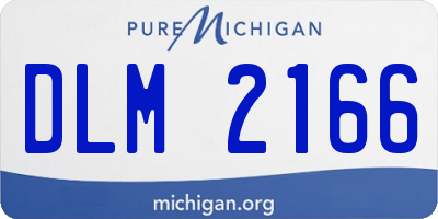 MI license plate DLM2166