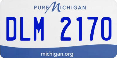 MI license plate DLM2170