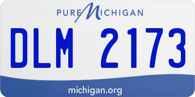 MI license plate DLM2173