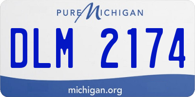 MI license plate DLM2174