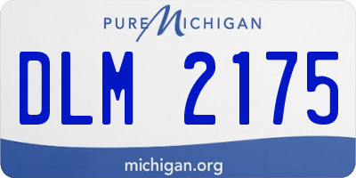 MI license plate DLM2175