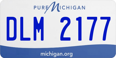MI license plate DLM2177