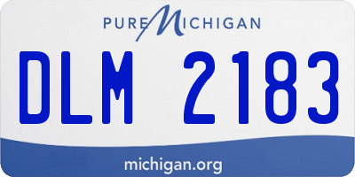 MI license plate DLM2183