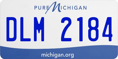 MI license plate DLM2184