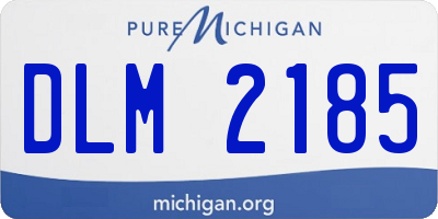 MI license plate DLM2185