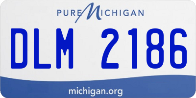 MI license plate DLM2186