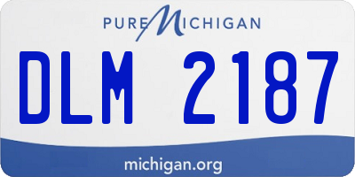 MI license plate DLM2187