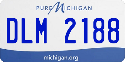 MI license plate DLM2188