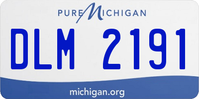 MI license plate DLM2191