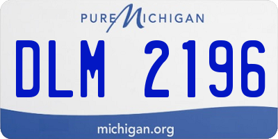 MI license plate DLM2196