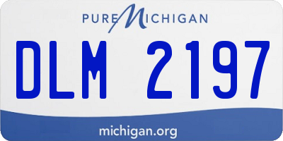MI license plate DLM2197