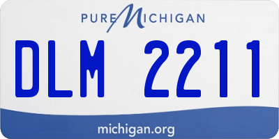 MI license plate DLM2211