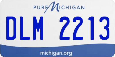 MI license plate DLM2213