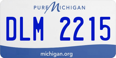 MI license plate DLM2215