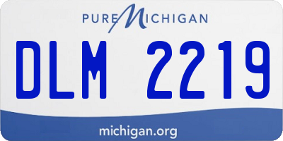 MI license plate DLM2219