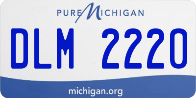 MI license plate DLM2220
