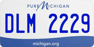 MI license plate DLM2229