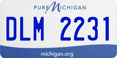 MI license plate DLM2231