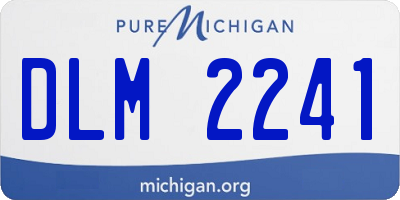 MI license plate DLM2241