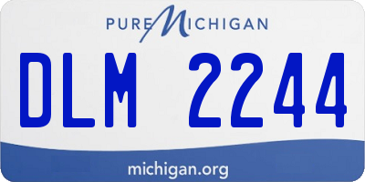 MI license plate DLM2244