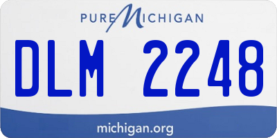 MI license plate DLM2248