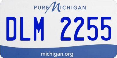 MI license plate DLM2255