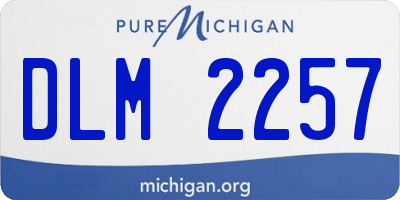 MI license plate DLM2257