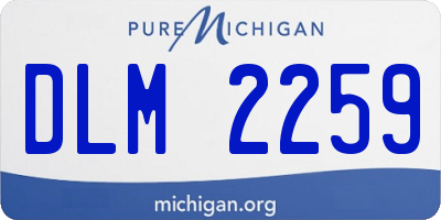 MI license plate DLM2259
