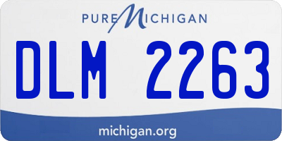 MI license plate DLM2263