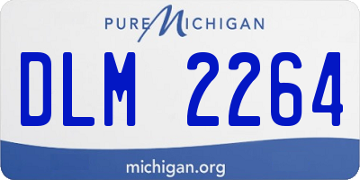 MI license plate DLM2264