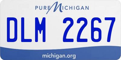 MI license plate DLM2267