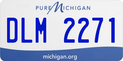 MI license plate DLM2271