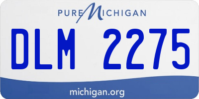 MI license plate DLM2275