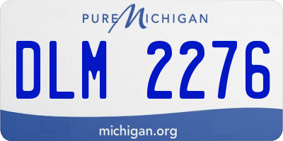 MI license plate DLM2276