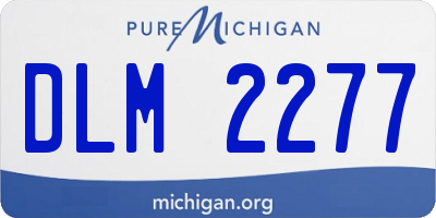 MI license plate DLM2277