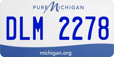 MI license plate DLM2278