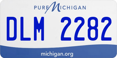 MI license plate DLM2282