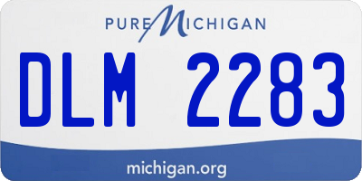 MI license plate DLM2283