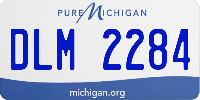 MI license plate DLM2284