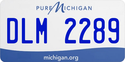 MI license plate DLM2289