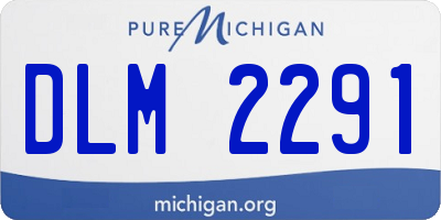 MI license plate DLM2291