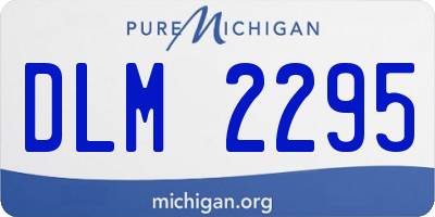 MI license plate DLM2295