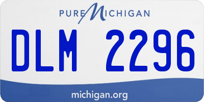 MI license plate DLM2296