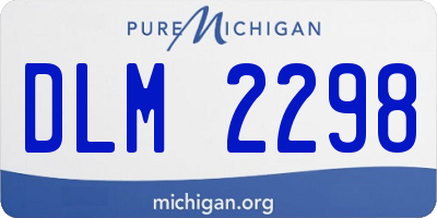 MI license plate DLM2298